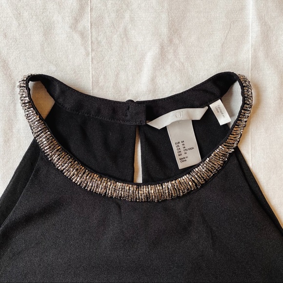 H&M Black Dress w/ Neck Detail - Picture 4 of 7